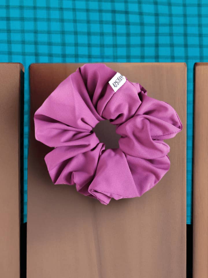 Swim Fluff Chlorine Safe Scrunchie in Orchid for wholesale by Petal & Posy