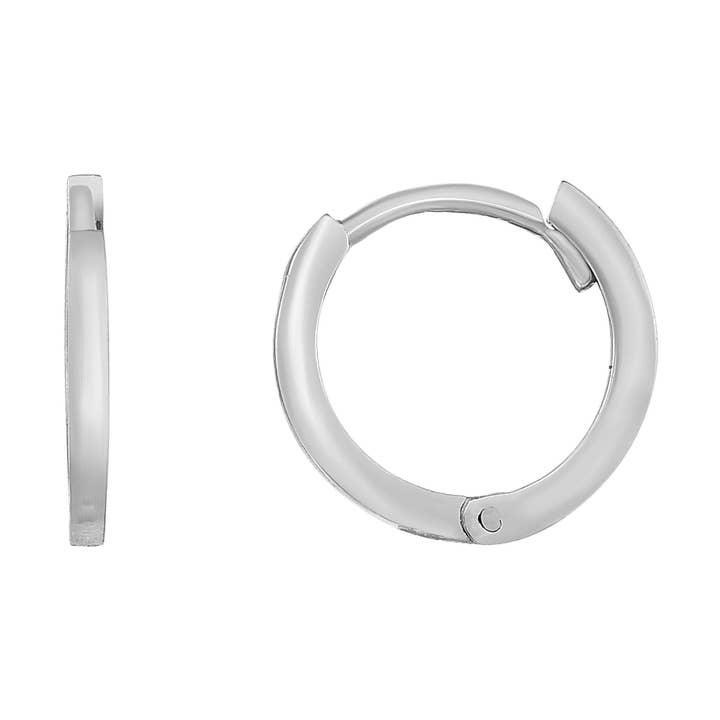 14kt guld vit Finish droppe örhänge med Snap spänne för wholesale av The Diamond Deal