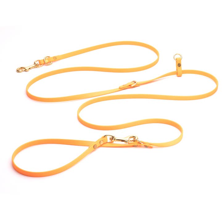 Multiway Brass Hands Free Leash - Small Dogs (3/8") for wholesale by High Tail Hikes