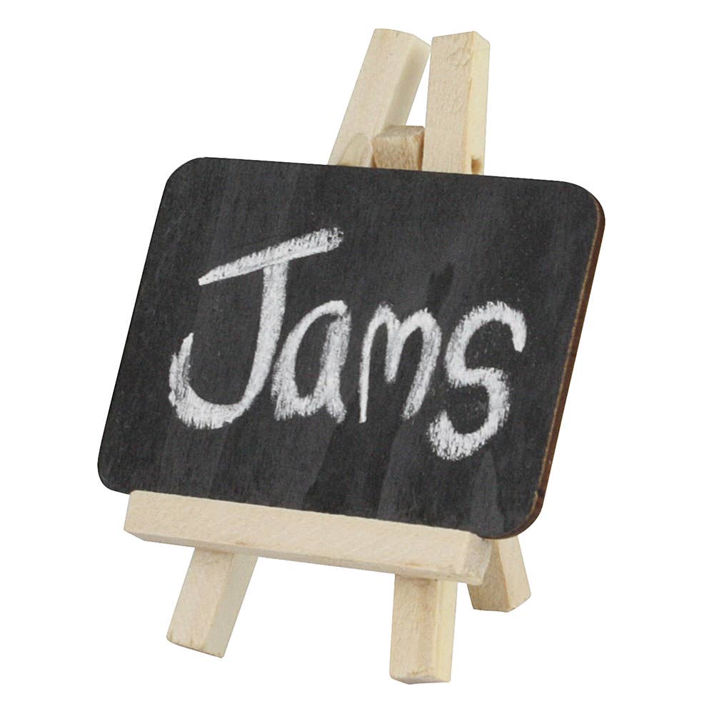 eBuyGB Craft Blanks - Wholesale Chalkboard - Mini Blackboard Easels  Name Wedding Chalkboard Display1