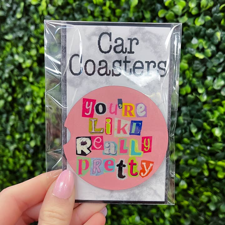 The Sassy Owl - Wholesale Car Coaster - Women's - You're Like Really Pretty Car Coasters0