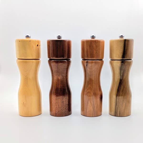 Salt or Pepper Mills - Hourglass Shape for wholesale by Tassie Timber Things