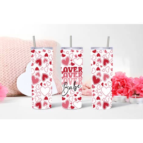 Stacked Lover Babe Tumbler for wholesale by Easy Teesy Shirts