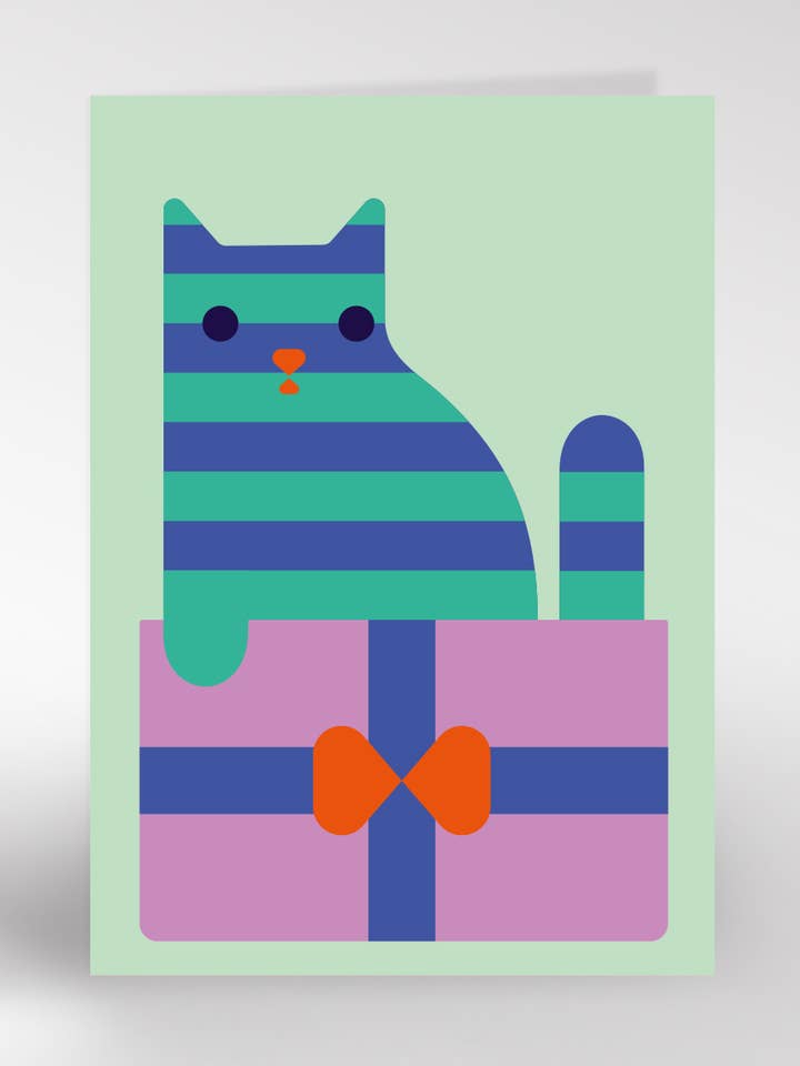 350 Gegenwärtige Katzen-Geburtstagskarte für den Großhandel von Dicky Bird