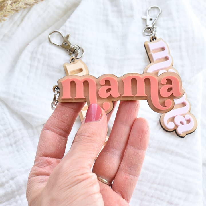 Etchedoccasions - Wholesale Keychain - Women's - Keychain Mama gift for mom Acrylic Keychain gift for mom