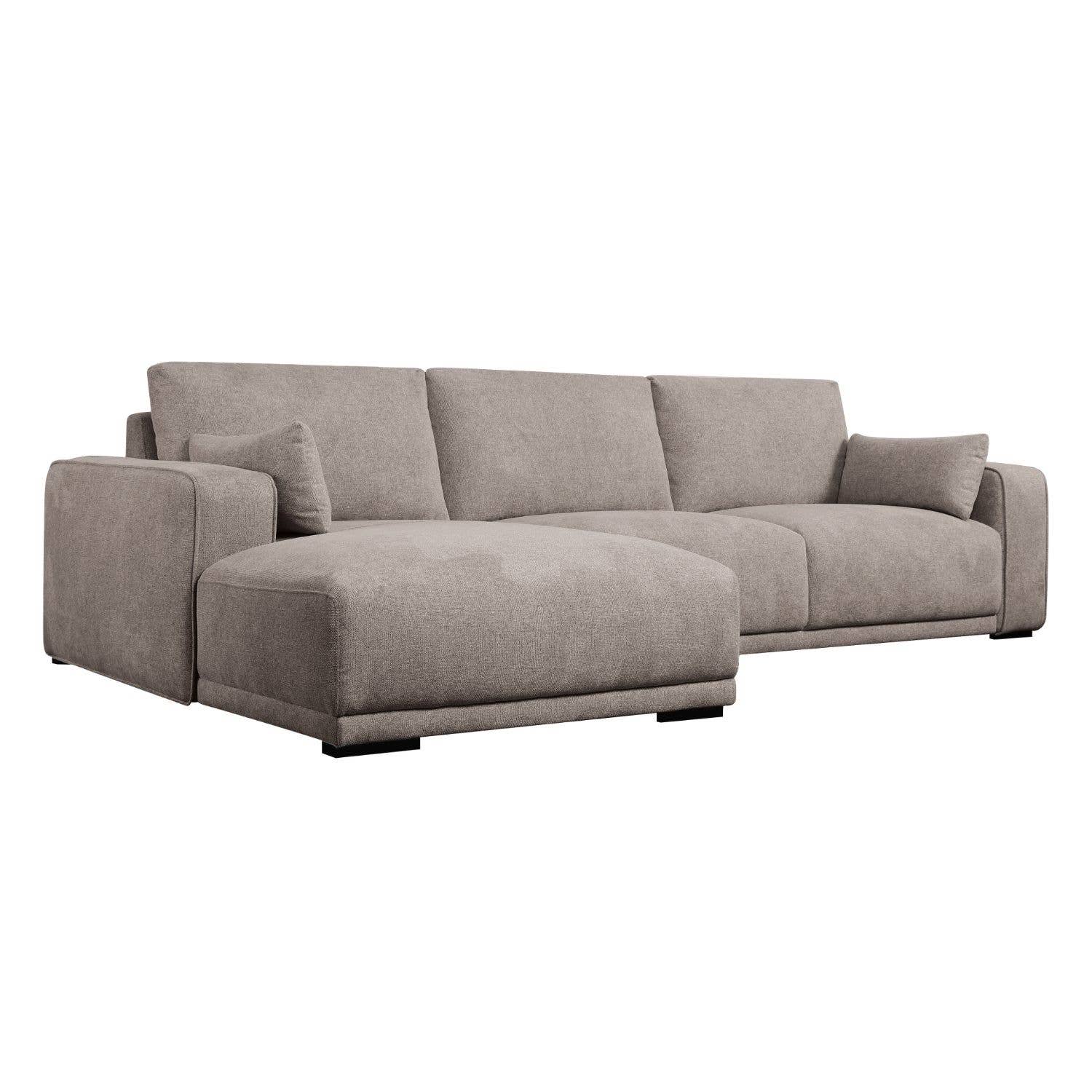 Furnhouse – Großhandel Sofas – L-Form Sofa California links, cremefarbener Stoff3
