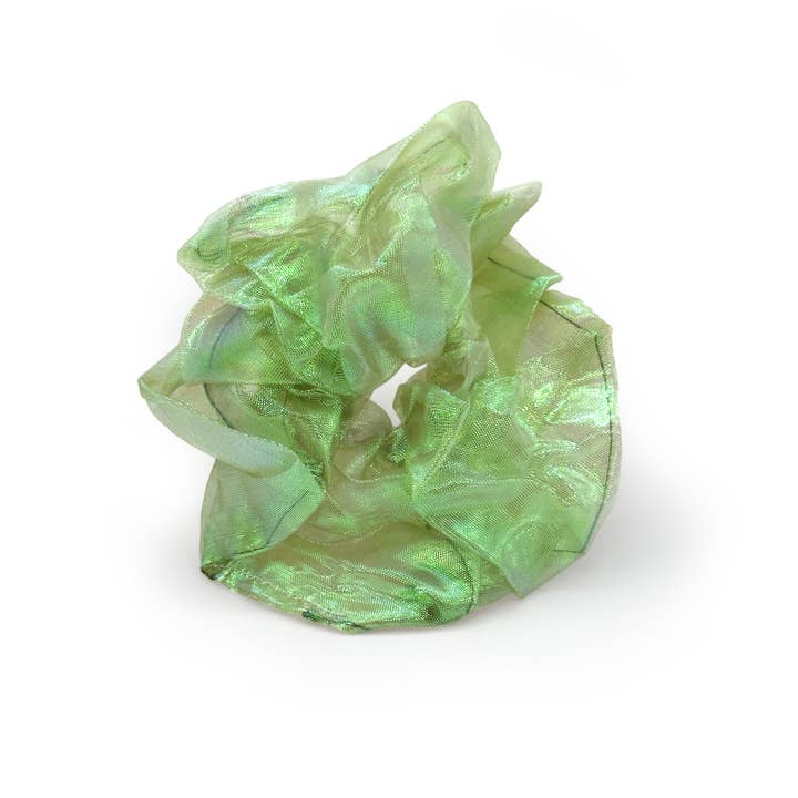 Rainbow Unicorn Birthday Surprise - Wholesale Scrunchie - Women's - Oversized Iridescent Organza Cassian Scrunchies 3