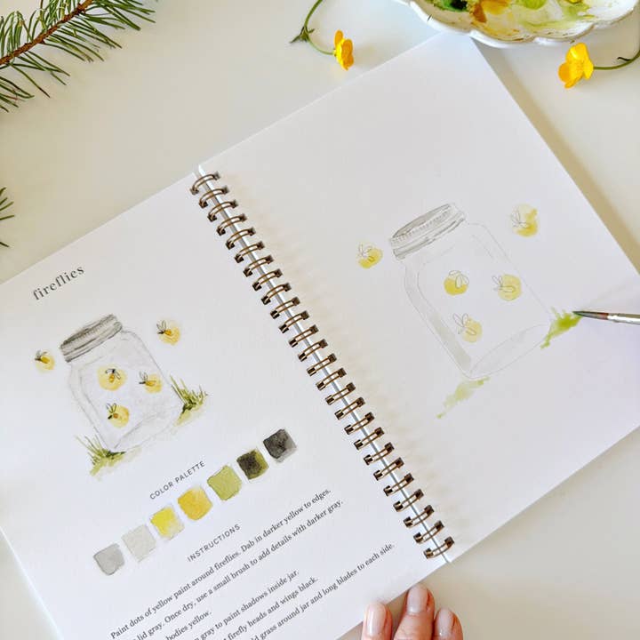emily lex studio - Wholesale Sketchbook/Sketchpad - camping watercolor workbook