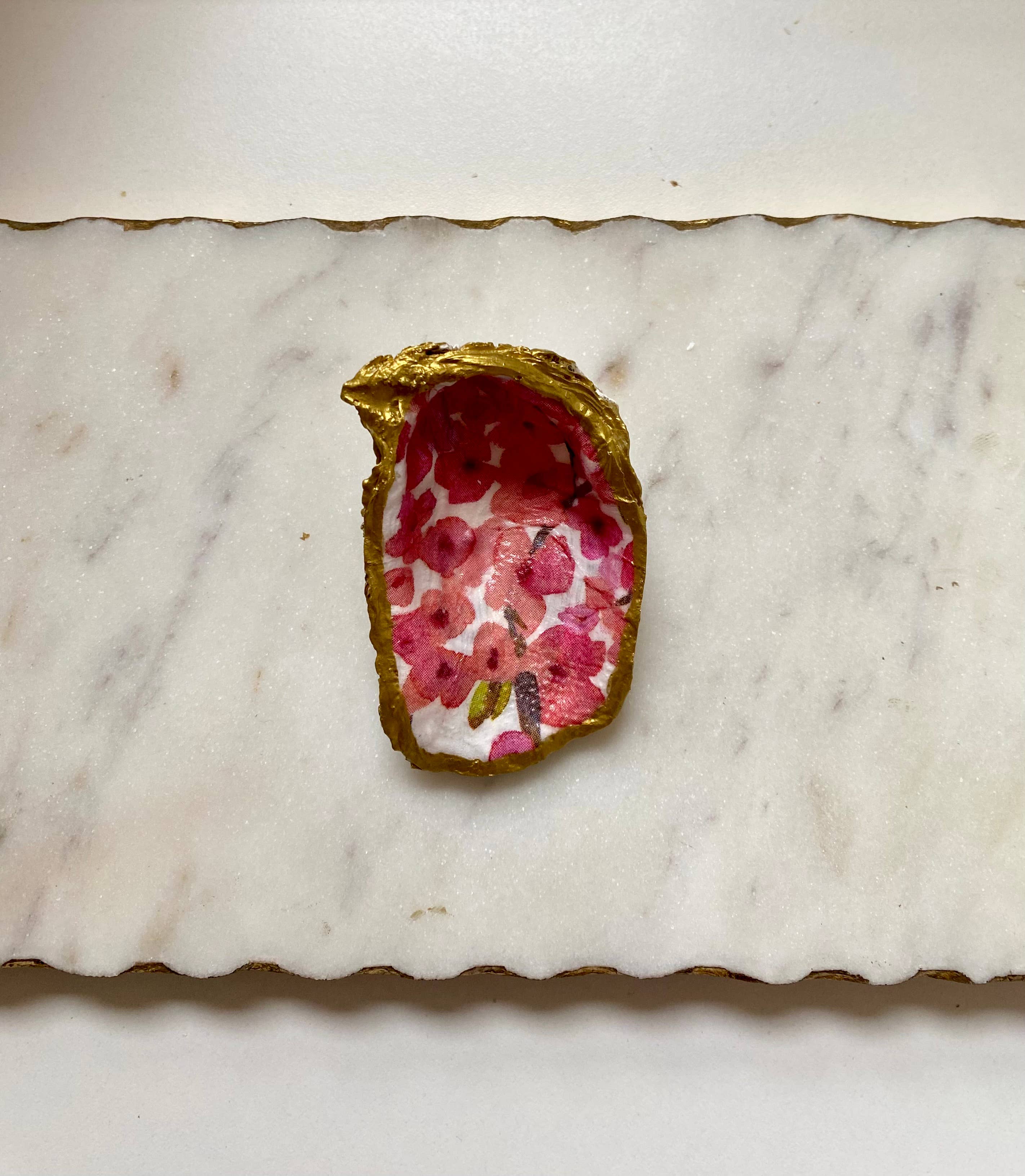 Del Mar Designs DC - Wholesale Jewelry Dish - Cherry Blossom Oyster Shell Jewelry Dish0