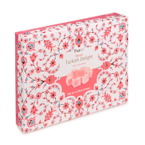 275g Rose Turkish Delight with Rose Petals for wholesale by Truede