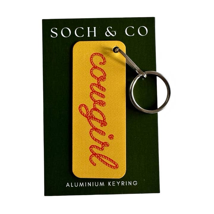 soch and co – wholesale Keychain – Unisex – Cowgirl western keyring0