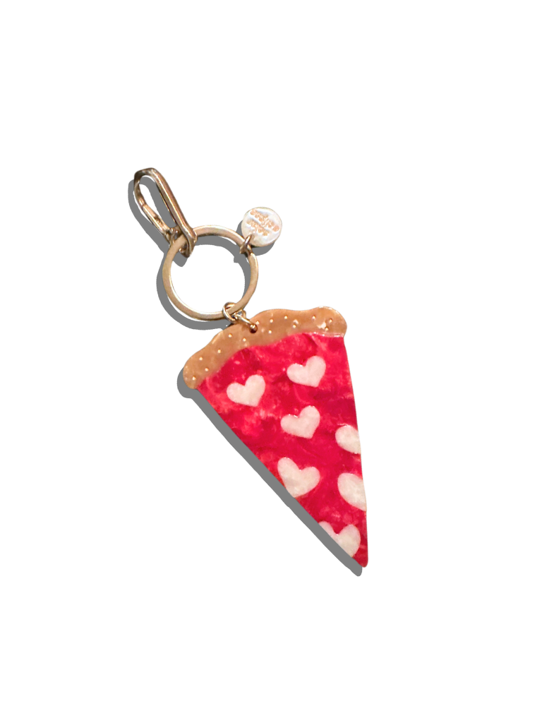 Solar Eclipse – wholesale Keychain – Women's – Hand-Painted Pizza Slice Bag Charm + Keychain | Eco-Friendly0