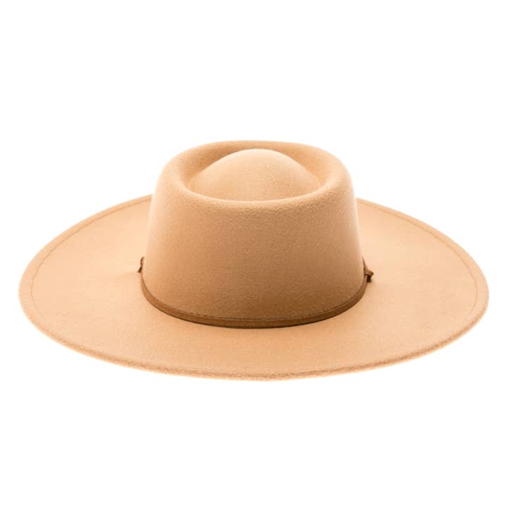 DNMC - Wholesale Fedora - Women's - Vegan Felt Bolero Rancher Hat w/ Chin Cord - 3 Colors7