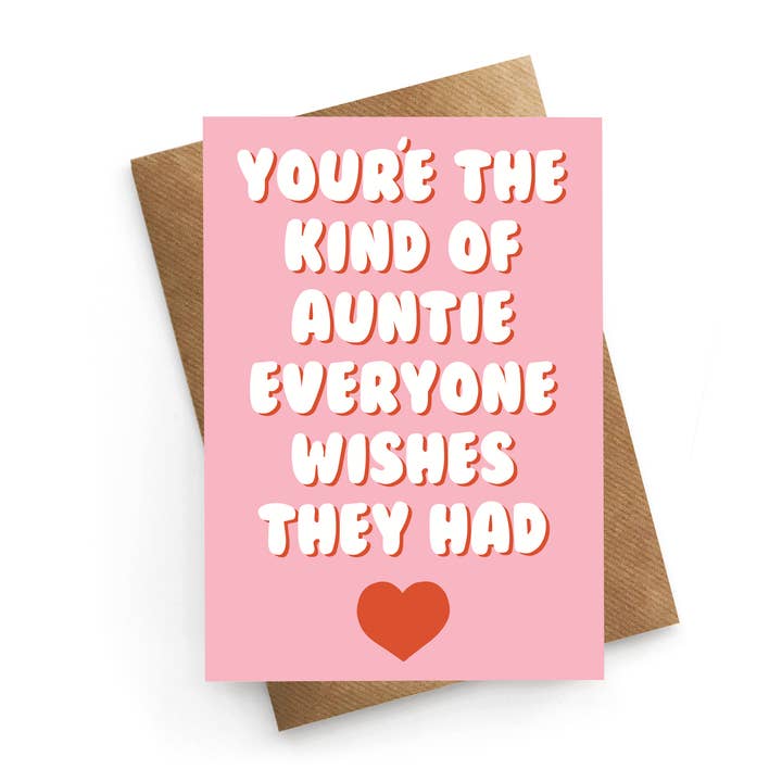 Auntie Everyone Wishes They Had - Birthday Card for wholesale by STUCK SHOP GIFTS