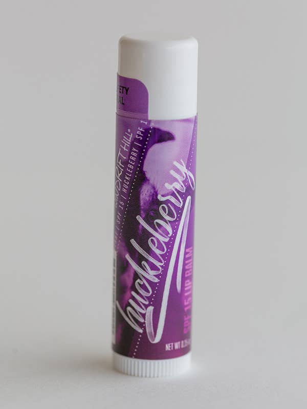 Huckleberry | Lip Balm | SPF 15 for wholesale by Windrift Hill Goat Milk Skincare