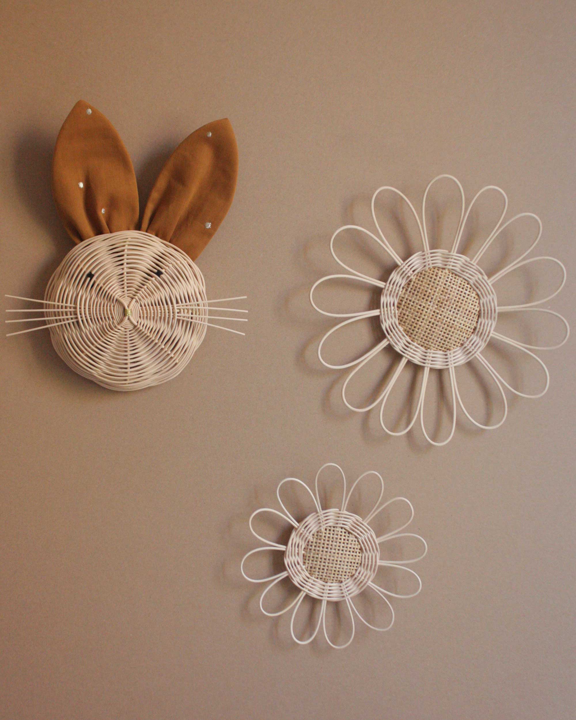 ateliersolelh - Vendita all'ingrosso Decorazione da parete 3D - Margherita in rattan e paglia di Vienna5