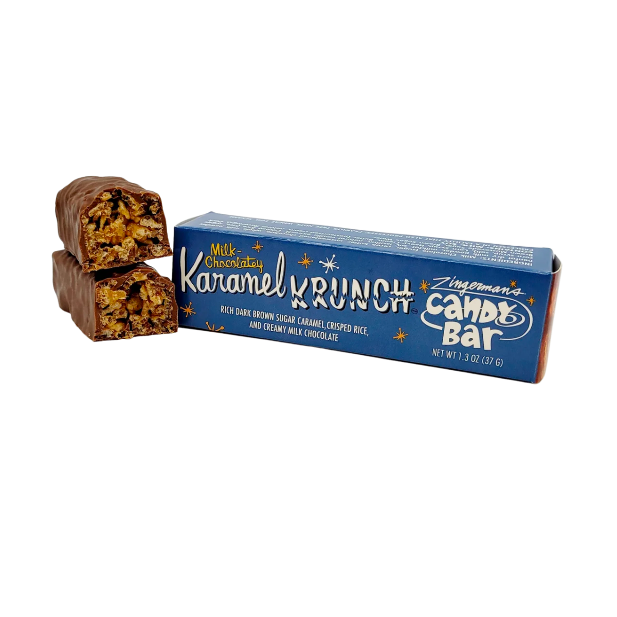Zingerman's Candy Manufactory - Wholesale Chocolate Bar - Milk Chocolatey Karamel Krunch Candy Bar  w/Display 1