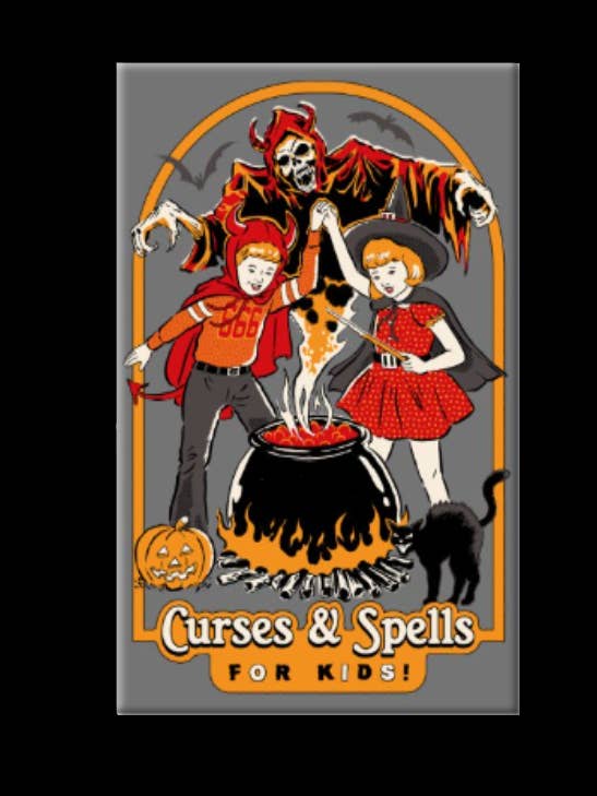 Rétro, malédictions et sorts, aimant, bouton, miroir, vintage pour la vente par Ba Ba Buttons