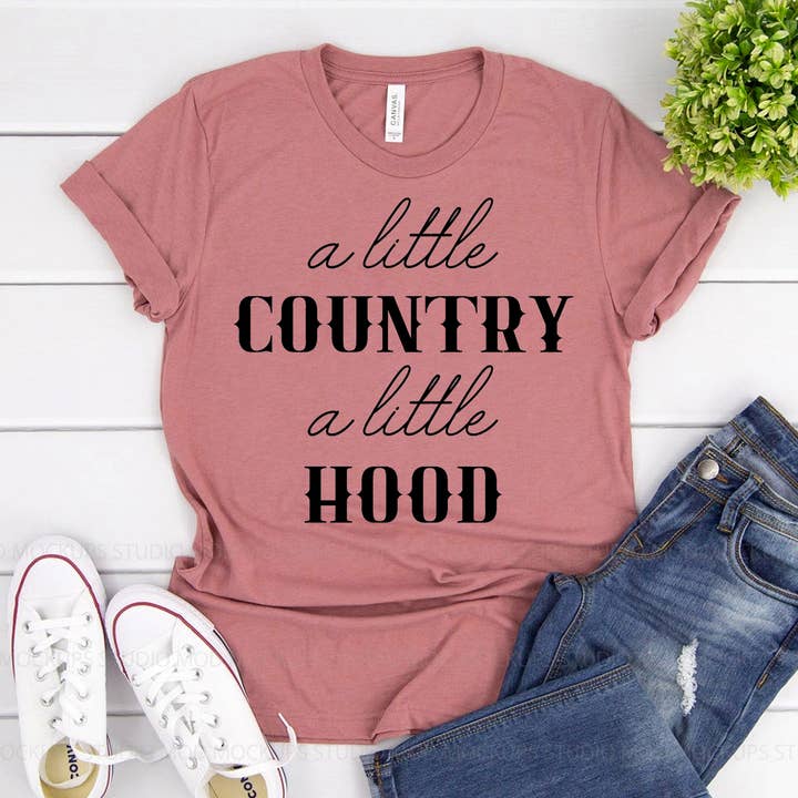A Little Country A Little Hood T-shirt - Bella Canvas for wholesale by Printliss