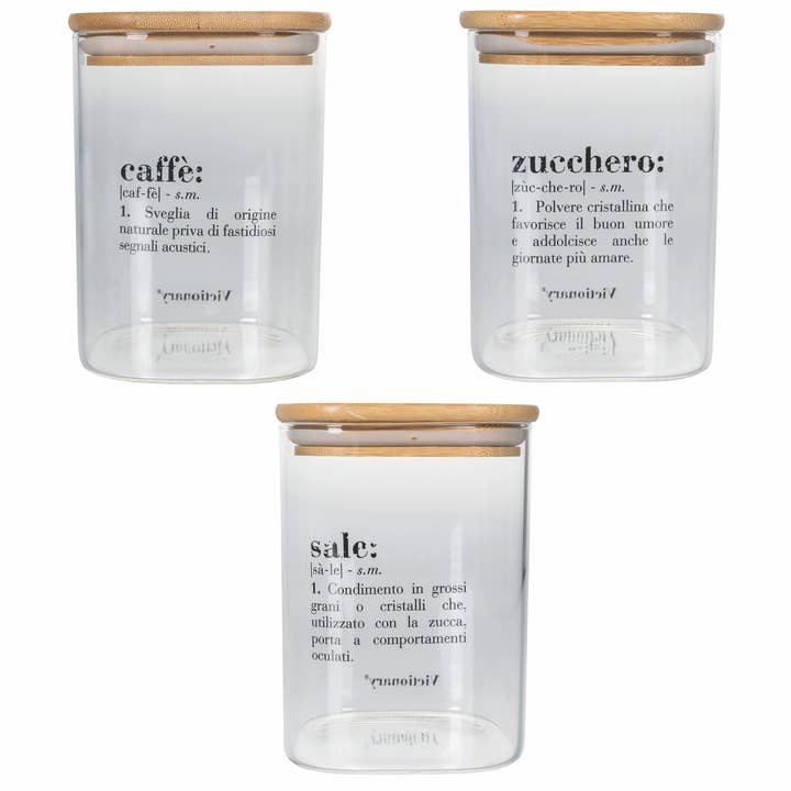 Victionary Set 3 Glass/Bamboo Jars Ita 1L and other Purchase Wholesale pirottini. Free Returns & Net 60 Terms on Faire trending on Faire.