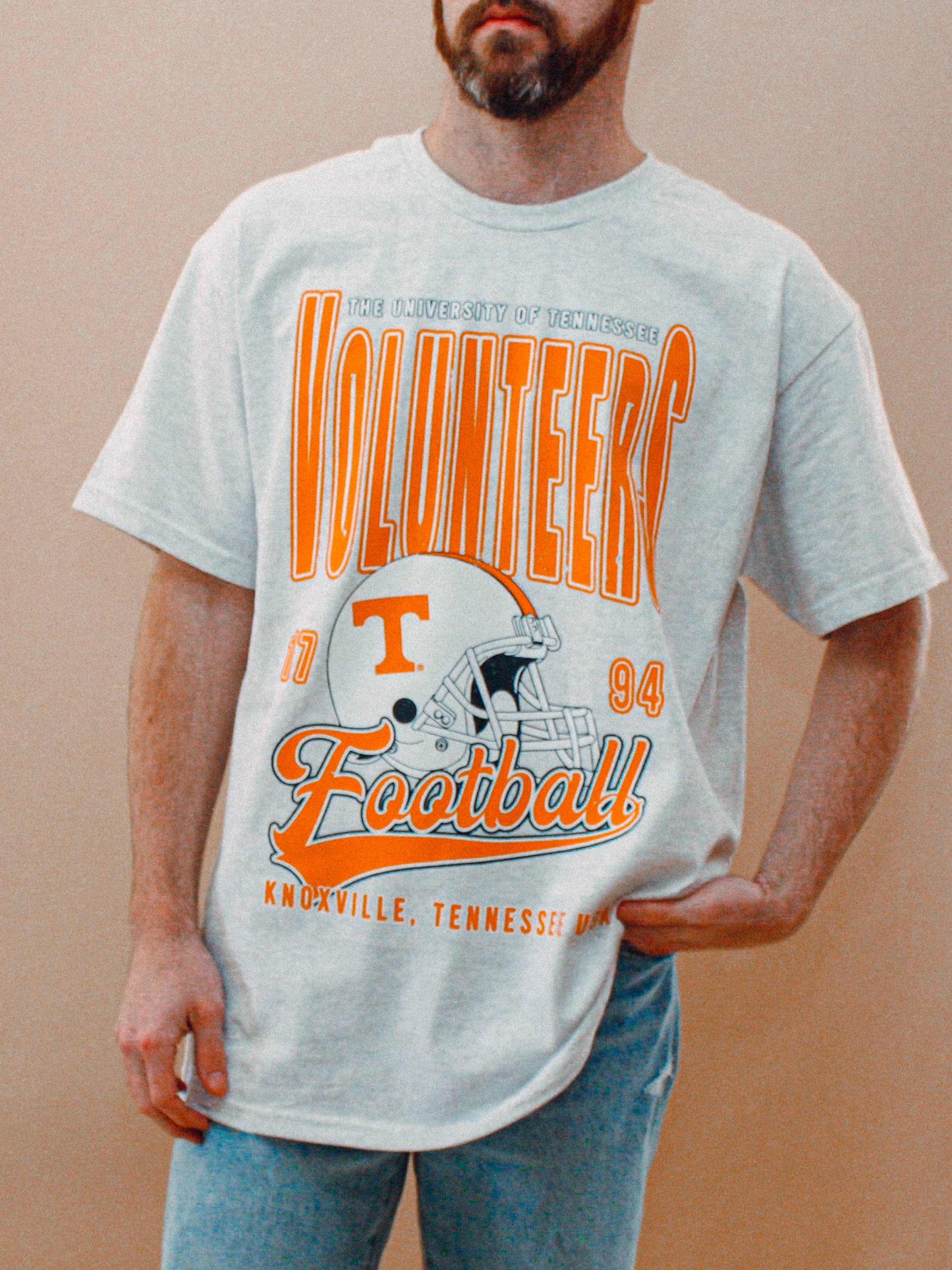 The Clandestine Underground - Vendita all'ingrosso Maglietta serigrafata - Unisex - Maglietta in Cotone Vintage Tennessee Volunteers Football6