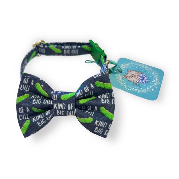 Kattfluga - Ganska stor grej (marinblå) för wholesale av Whiskers Crafts