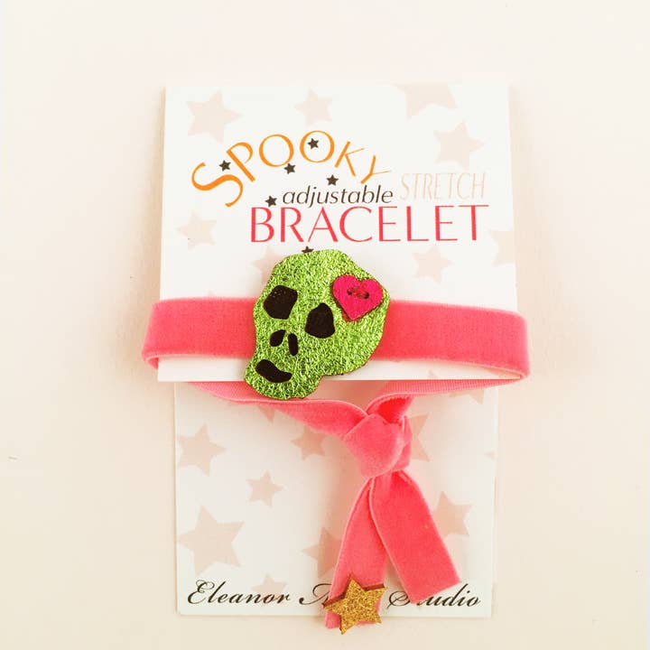 Eleanor Moss Studio – wholesale Woven/braided bracelet – Spooky Skull Bracelet