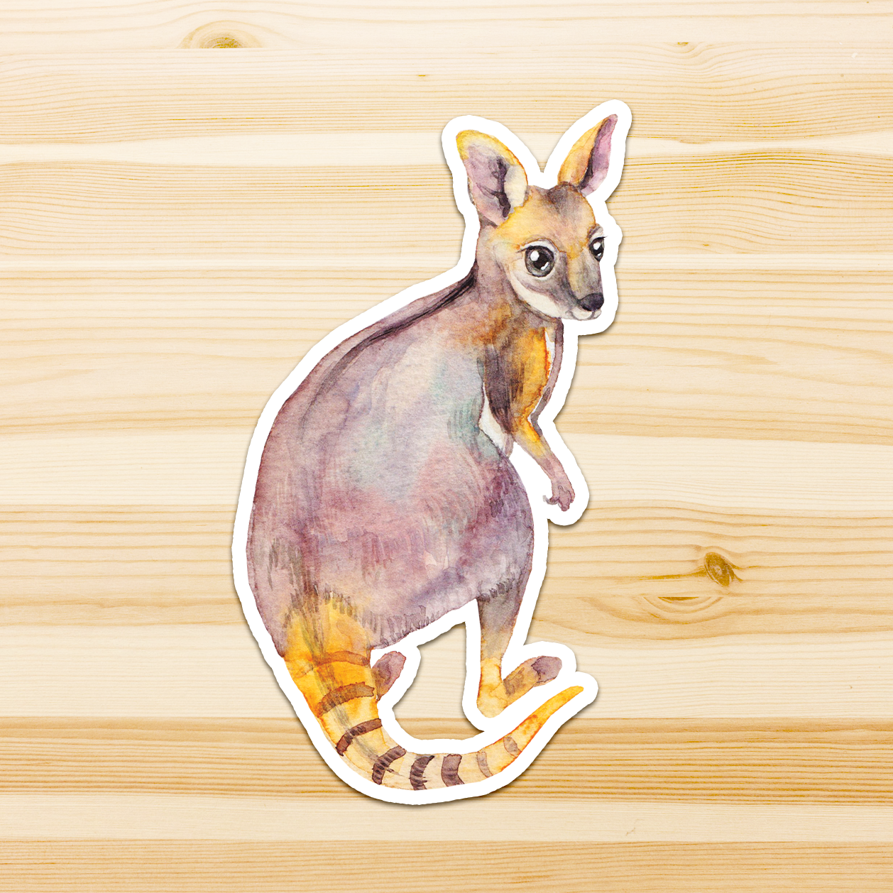 Watercolour By Cat - Wholesale Sticker - Large Australian Animal Vinyl Sticker25