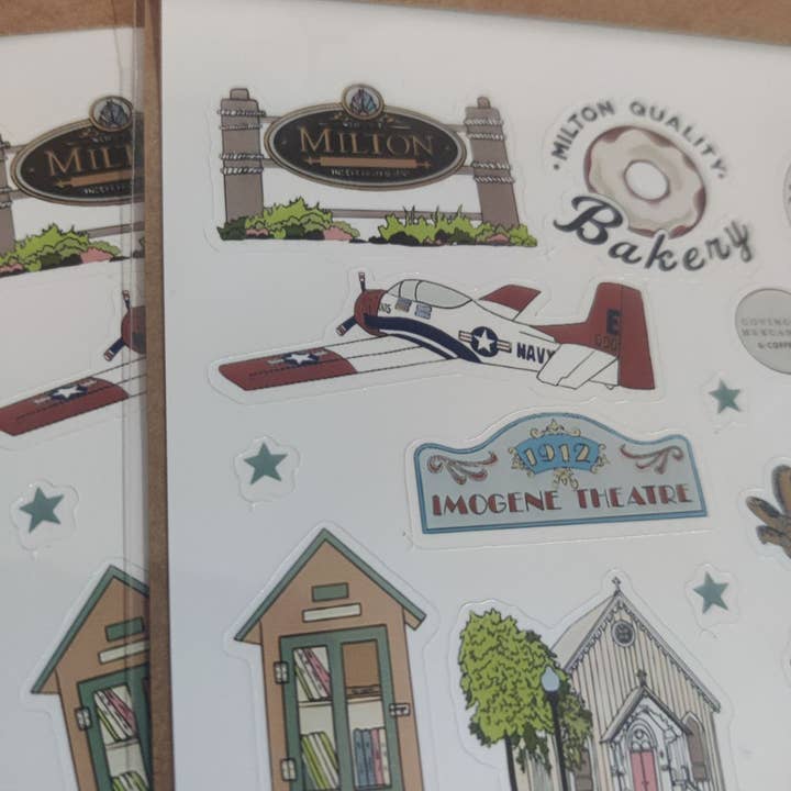 Smallcity Gifts - Wholesale Sticker - 10+ stickers on a sheet with any city landmarks13