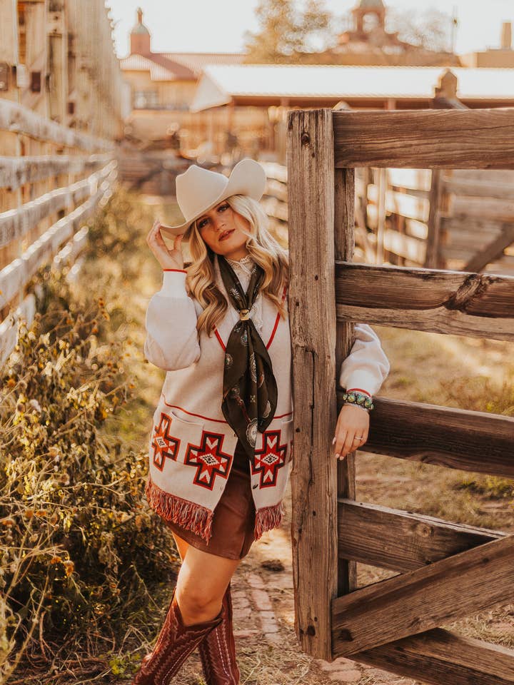 Blush Out West Wholesale - Wholesale Cardigan - Women's - The Hereford Heritage Cardigan