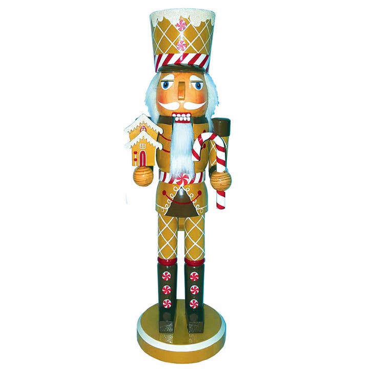 Santa’s Workshop Inc. - Wholesale Holiday Nutcracker - 14" Gingerbread Soldier Nutcracker