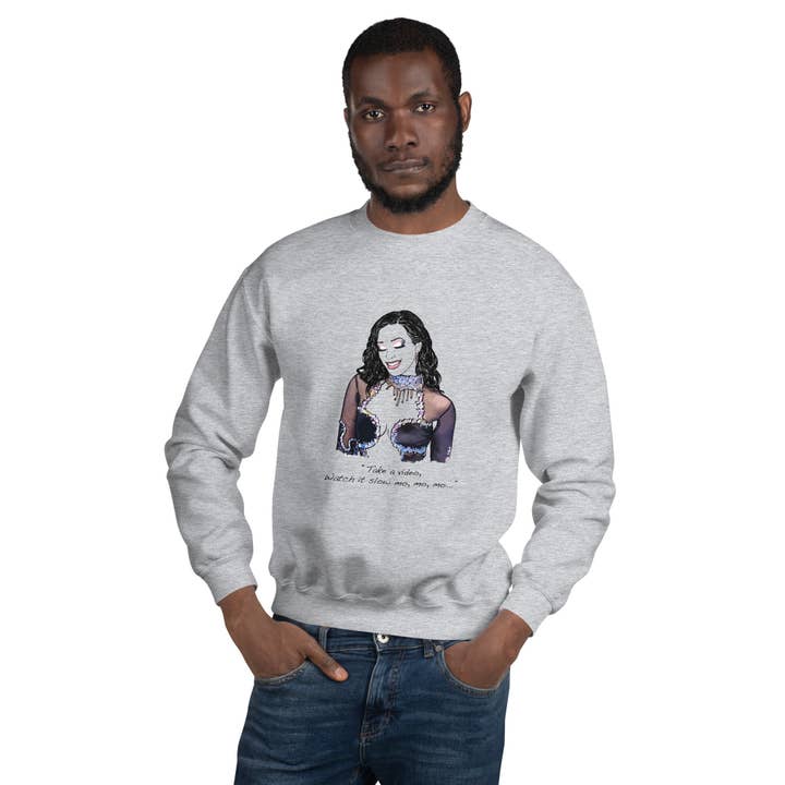 El loco del Pelo Rizo – wholesale Sweatshirt med tryck - Dam – Chanel tröja; Slow mo