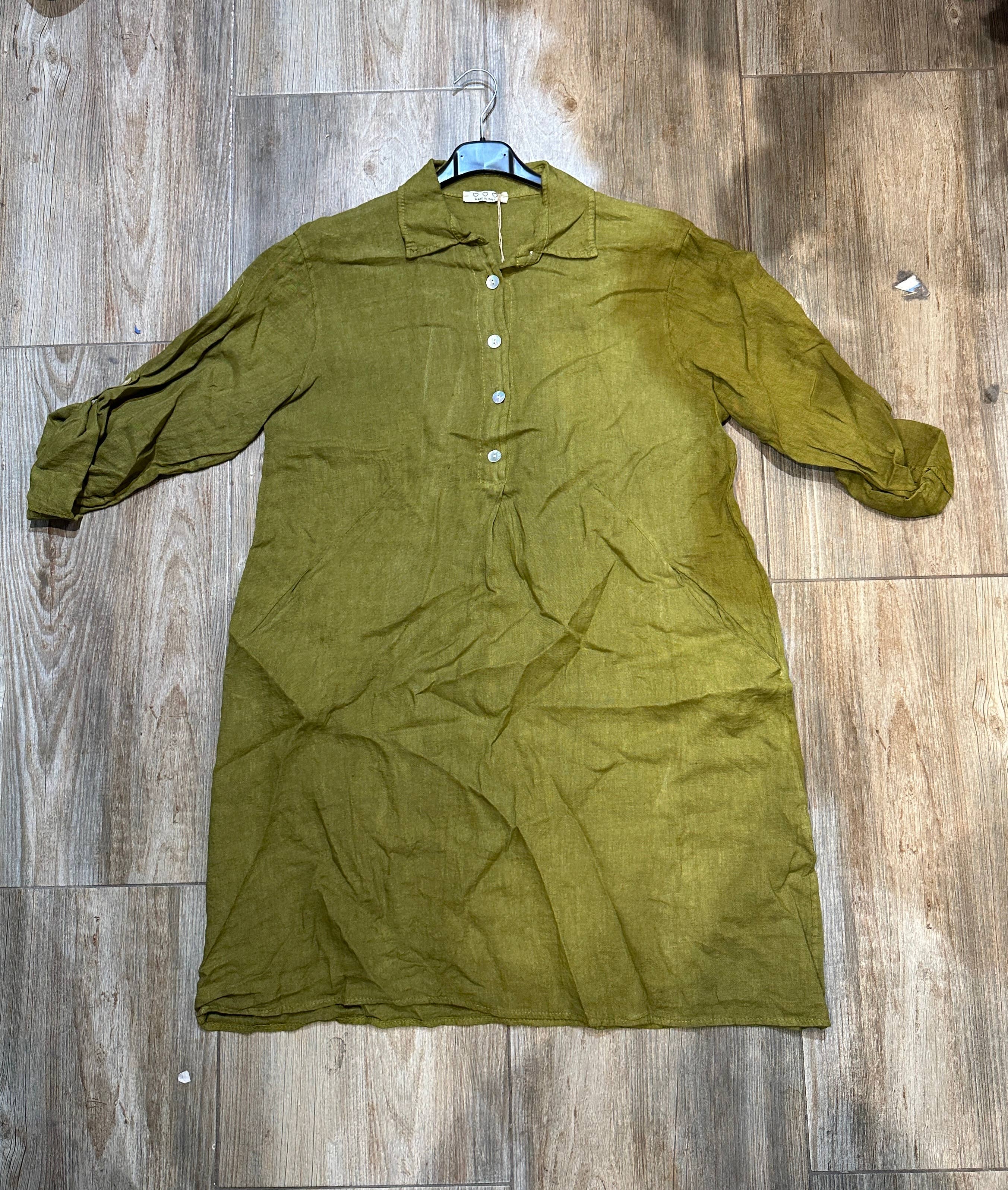 LÉA & LUC – Engroshandel Kjole - Dame – Korte kjoler i 100% hør REF. 135154