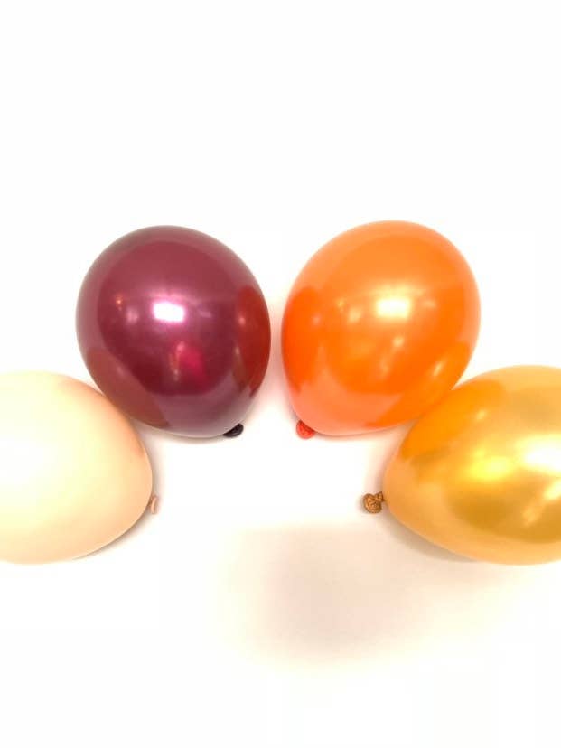 Mini Fall 5" Latex Balloons | Pack of 20 Mini Fall Balloons for wholesale by Hullaballoons