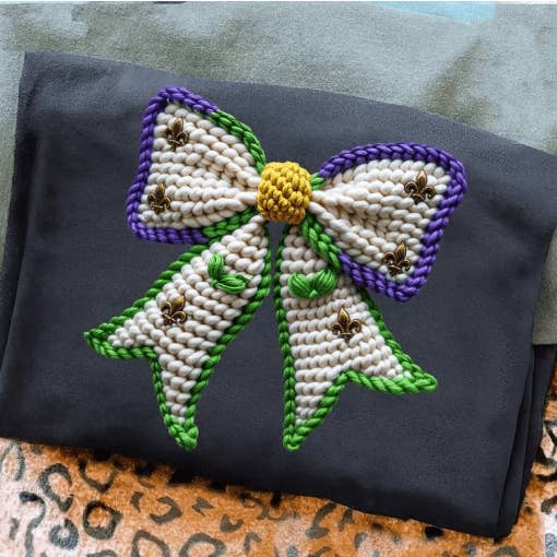 Mardi Gras Faux-Häkel-Grafikbekleidung für den Großhandel von Kindred Flame Outfitters