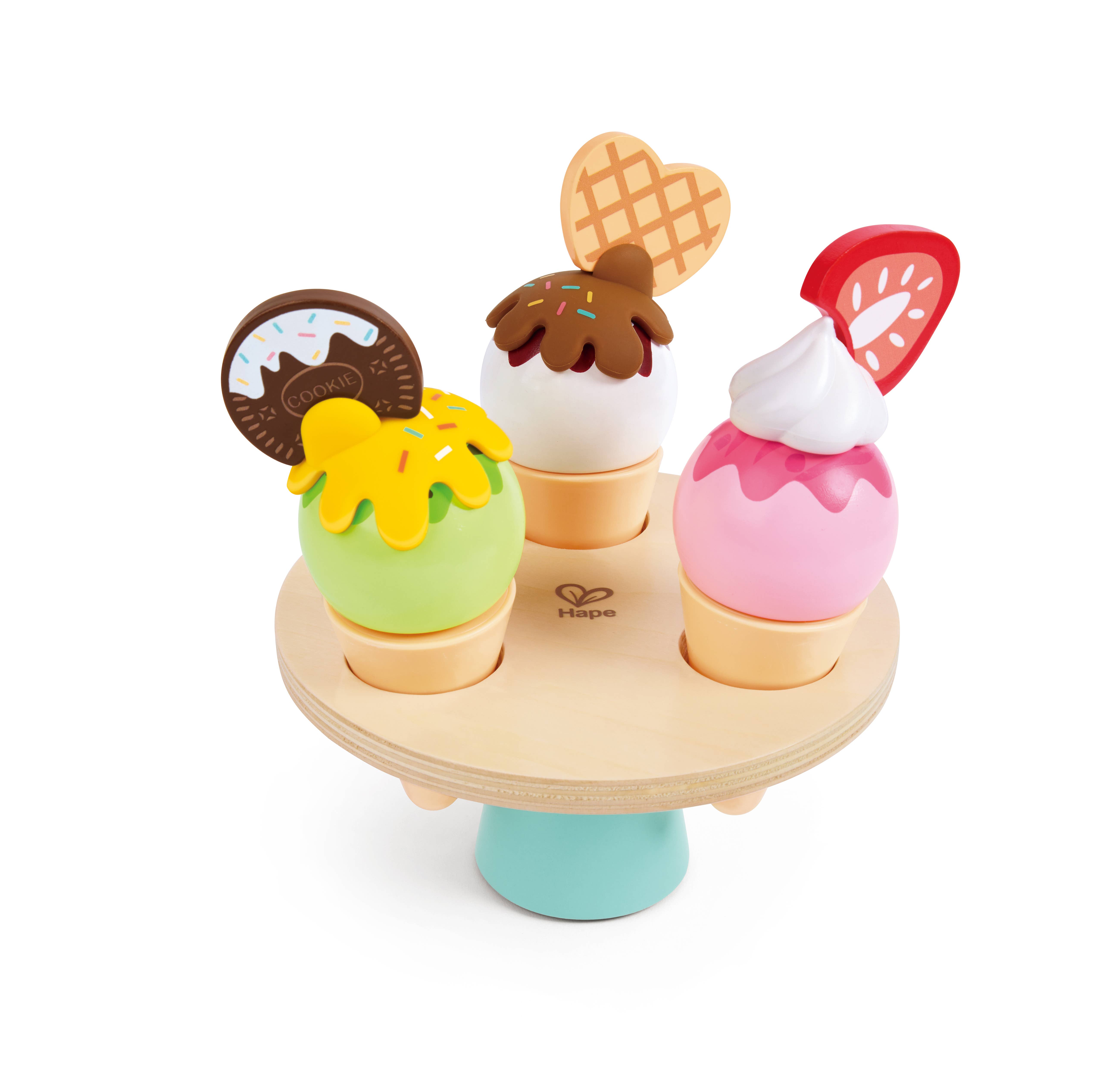 Hape Toys - Vente Jouet en bois – enfant - Ensemble de service à glace avec cuillère2
