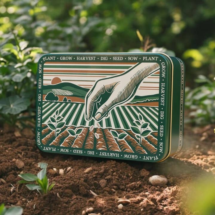 Boîte de rangement pour graines de jardinage TINIT « GROW » pour la vente par TINIT
