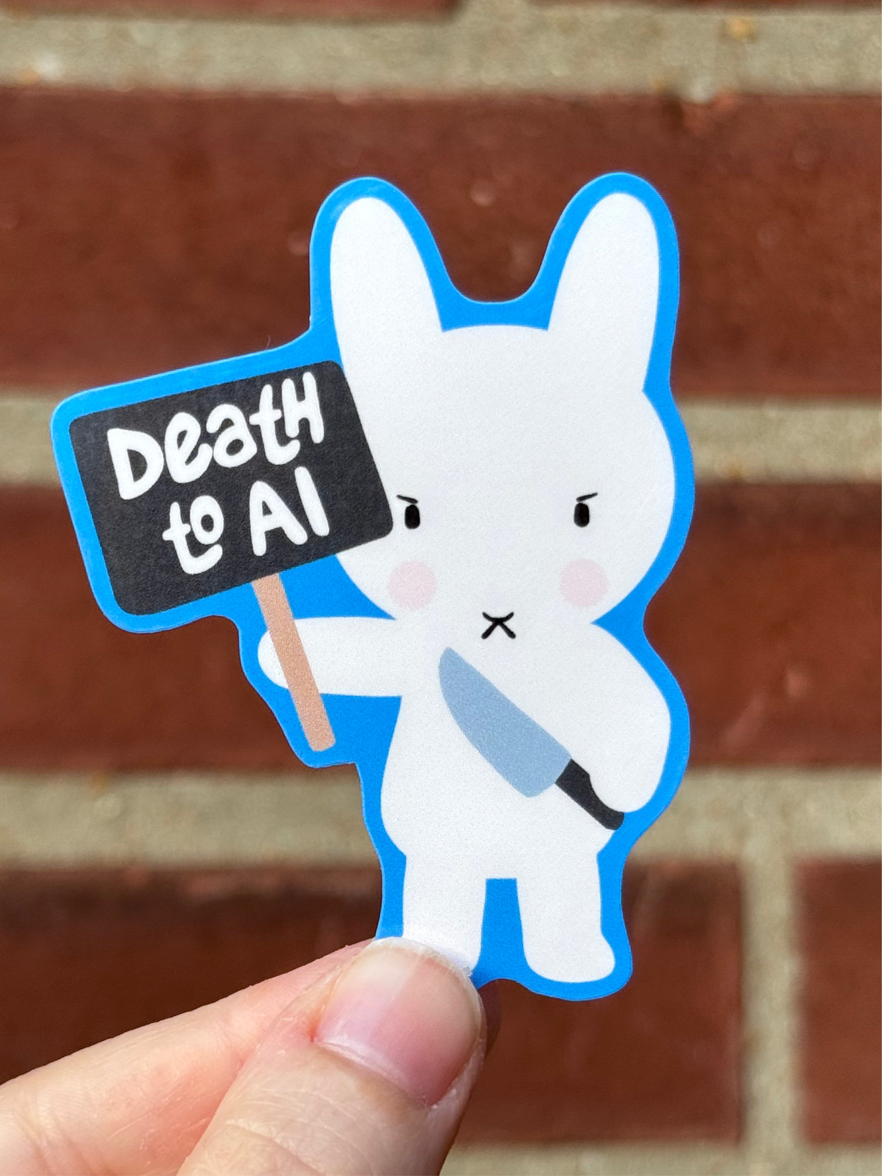 Clem & Co. - Wholesale Sticker - Death to AI Sticker0