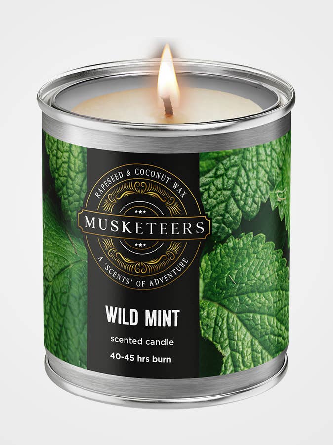 Wild Mint - Mint Candle UK – Fresh Masculine Spa Scented Candle for wholesale by Musketeers
