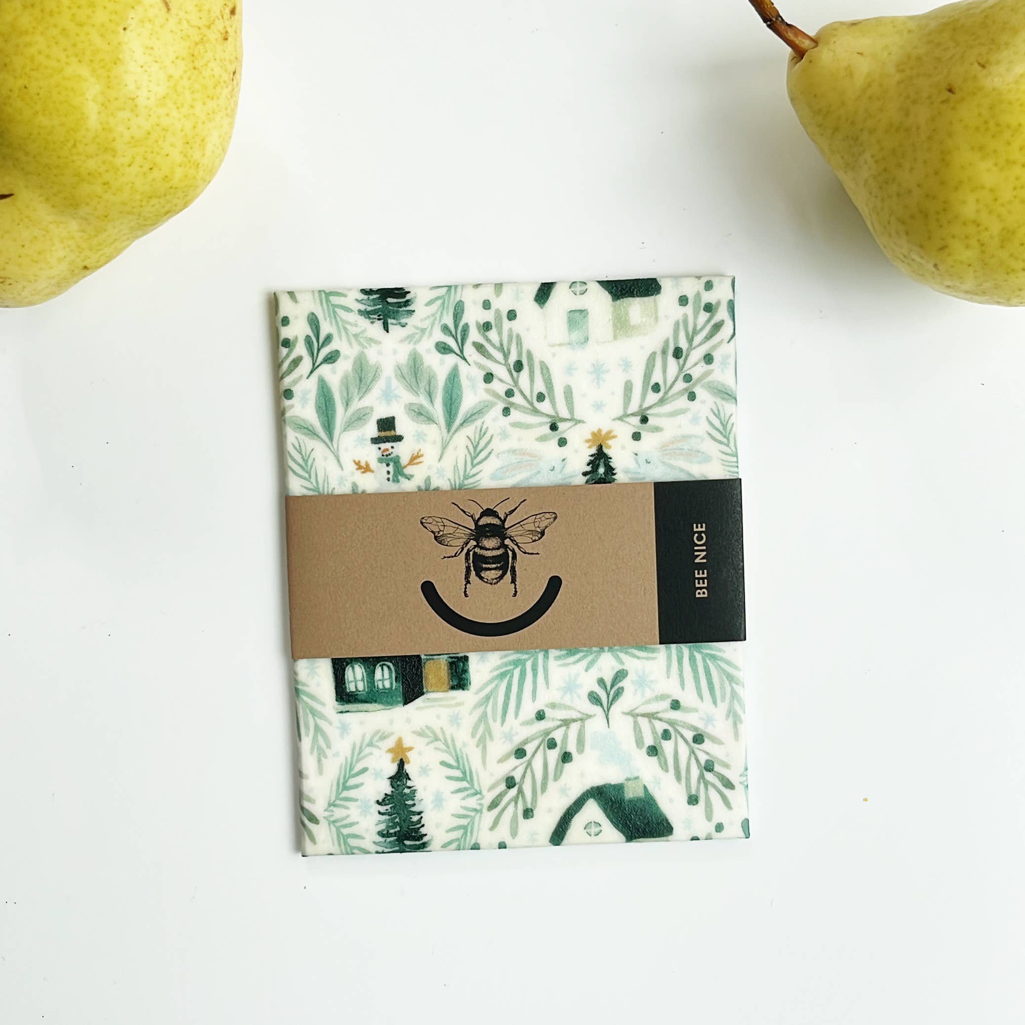 Bee Nice Goods – Engroshandel Indpakning/pose til opbevaring af mad – Genanvendelig bivoks madindpakning - vintereventyrland0