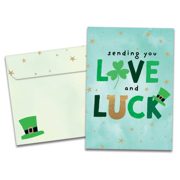 Lucky Hat St. Patrick's Day 4 Pack 22450 for wholesale by Tree-Free Greetings