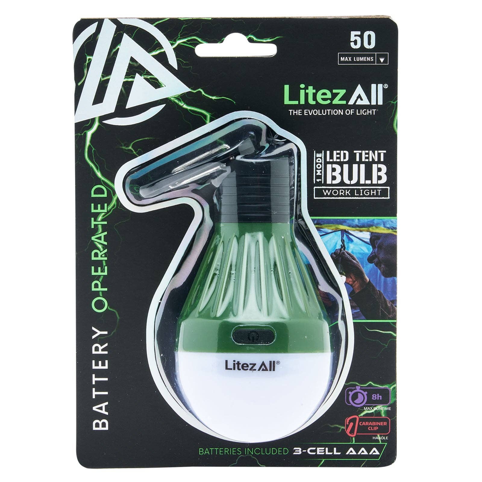 LitezAll - Wholesale Flashlight - LitezAll PortaBulb® with Carabiner11