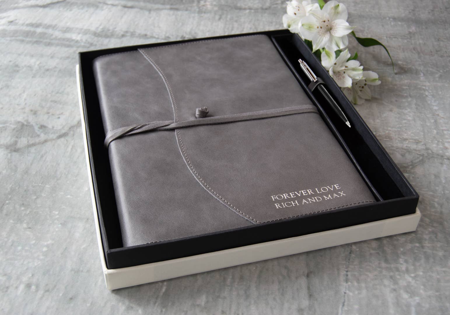 Creatico – Großhandel Tagebuch – Leatherkind Capri Notizbuch, A4, nachfüllbar, Geschenkset mit Stift15