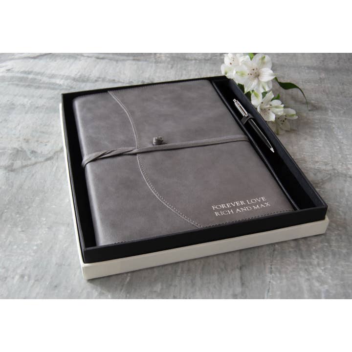 Creatico – Großhandel Tagebuch – Leatherkind Capri Notizbuch, A4, nachfüllbar, Geschenkset mit Stift15