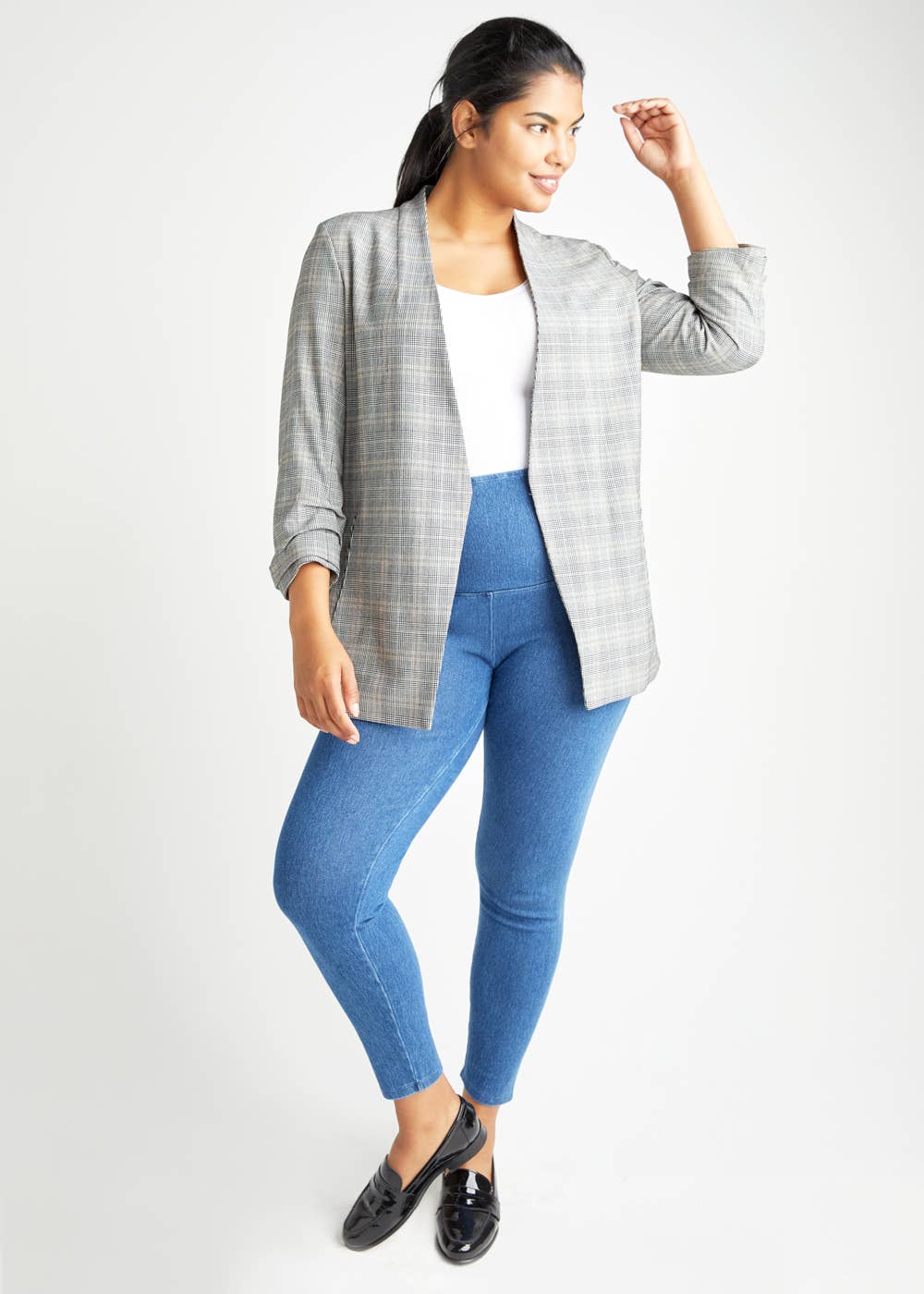 Yummie - Wholesale Fashion Leggings - Women's - Denim Shaping Legging  - Plus Sizes Available13