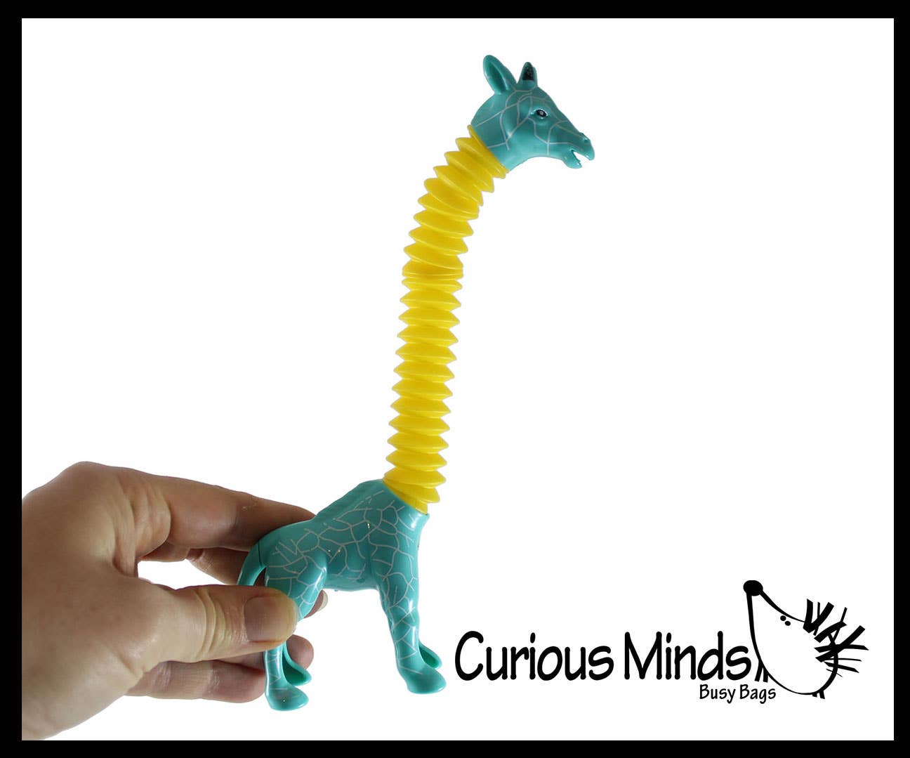 Curious Minds Toys - Wholesale Fidget Toy - Kids - 1 Cute Giraffe Neck Pull and Pop Snap Animal Expanding Flexi5