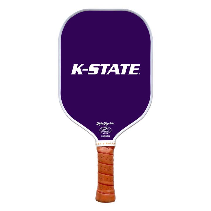 Pagaia da pickleball della Kansas State University K-State Purple Wordmark (B2B) per la vendita all'ingrosso da parte di Rally Republic