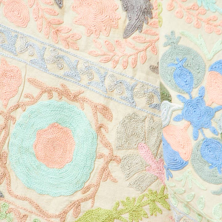 Tribe Bohemian Home - Wholesale Coverlet - Embroidered Suzani Coverlet