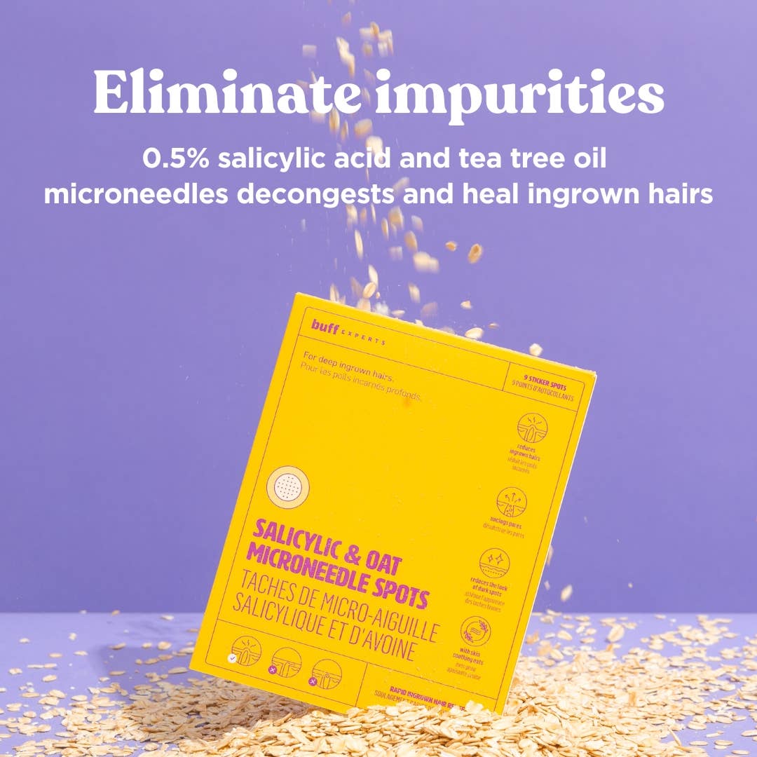 Buff Experts - 🇨🇦 - Wholesale Acne/Hydrocolloid Patch - Salicylic & Oat Microdart Spots - Treats Ingrown Hairs1