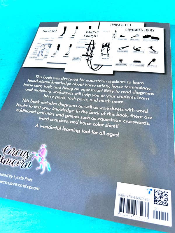 Circus Unicorn Shop - Wholesale Education Book - The Riding Student's Horse Workbook1